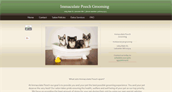 Desktop Screenshot of immaculatepooch.com